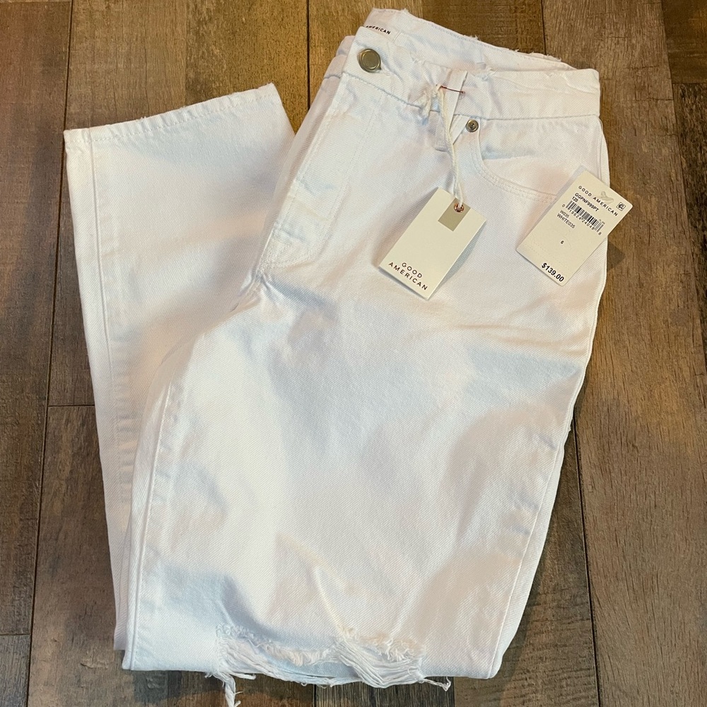 Good American white jeans